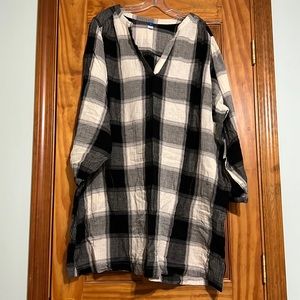 NWT Old Navy plaid dress/tunic size XXL